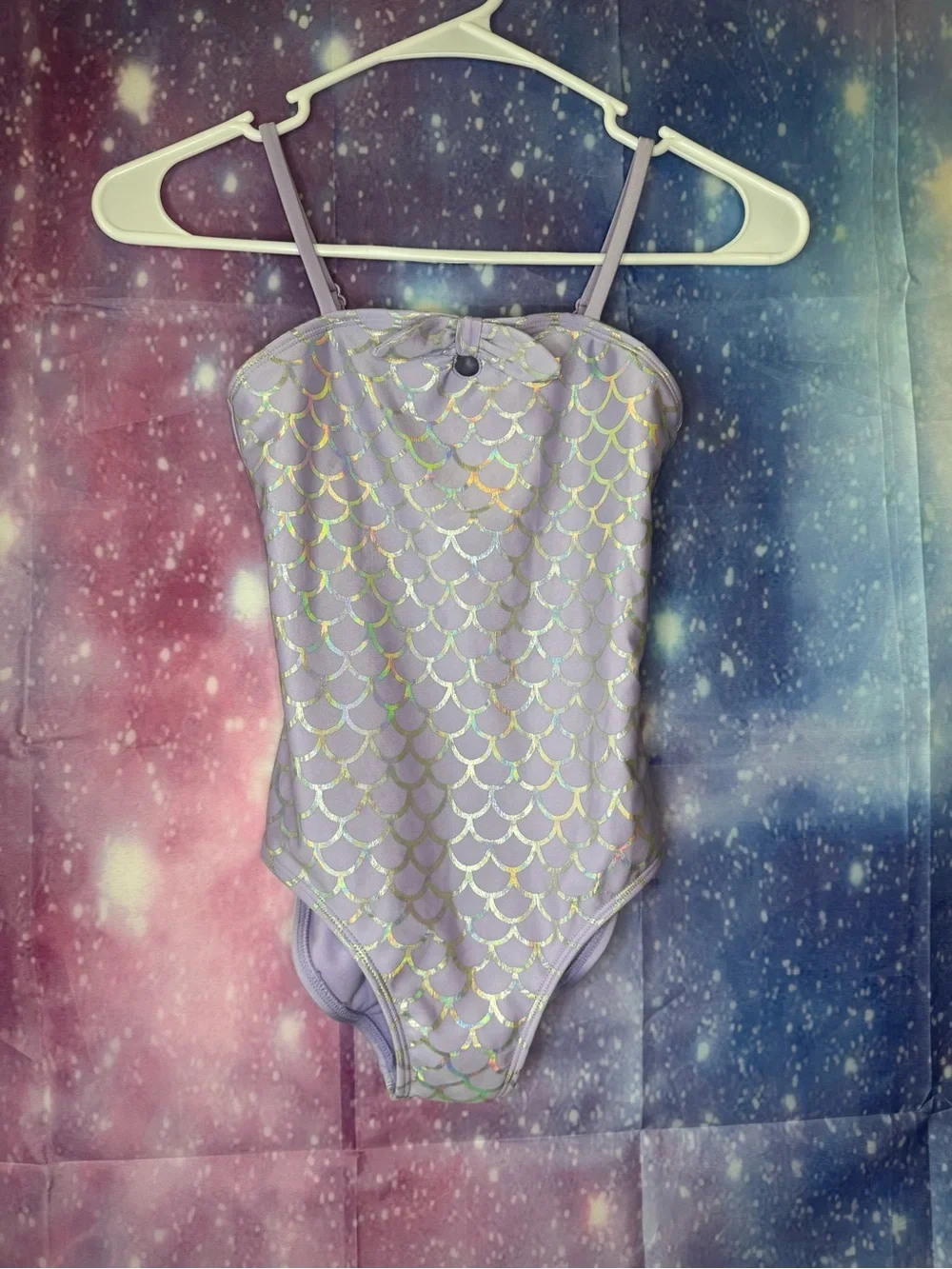 New cat & Jack purple mermaid swimsuit